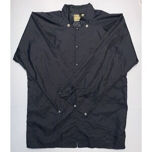 Men's Pro-Tuff Police Rain Jacket Coat Black Sz XL VTG San Jose Police Dept USA